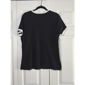 Harley-Davidson Hugged Your Harley Ringer Tee Womens Size L Black Cotton Graphic thumbnail 4