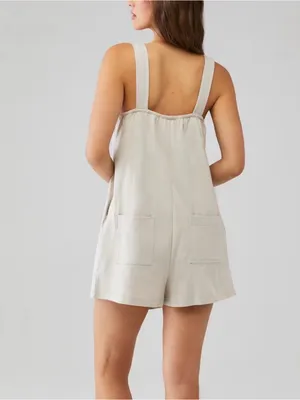 Free People Nichola Romper in Pumice Stone size Small NWT thumbnail 7