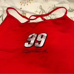 NASCAR Carl Edwards Shirt Ladies Large Tank Top Cami Red #99 Car Racing thumbnail 2