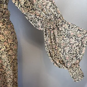 Free People Aglow Cutout Midi Maxi Dress Size L Ditsy Floral Long Puff Sleeves‎ thumbnail 3