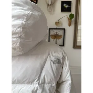 The North Face Tamburello 600 White Puffer Coat Stains M thumbnail 7