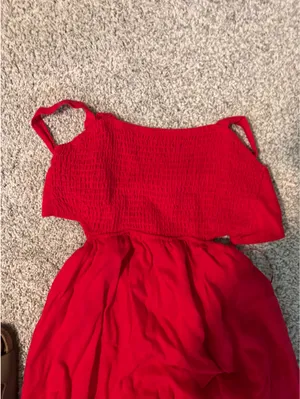 Altar'd State Red Maxi Dress thumbnail 2