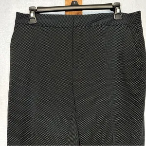 Zara Black‎ & White Dot Print High Rise Ankle Length Dress Pants Size 6 thumbnail 2