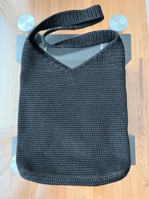 The Sak Black Crochet Shoulder Bag thumbnail 2