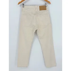 Rag & Bone Maya High Rise Ankle Slim‎ Jeans 25 Cream Silver Metallic Moonshine thumbnail 10