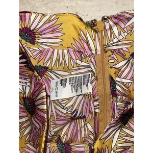Free People Normani‎ Printed Bias Skirt Marigold Floral Size 12 thumbnail 4