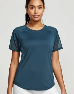 Lululemon Blueish‎ Green Sheer top size 4 C34 thumbnail 1