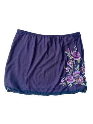 Dolls Kill Floral Embroidered Mini Skirt thumbnail 4
