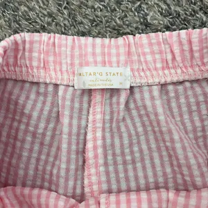 Altar'd State Pink Gingham Shorts thumbnail 2