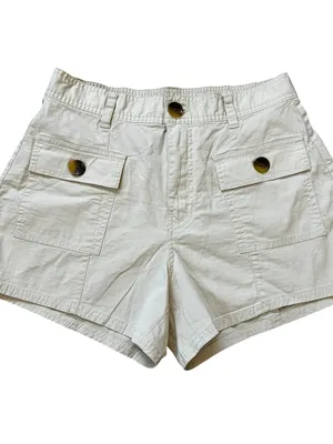 Vuori Womens Vintage Ripstop Utility Short in Milkweed Summer Granola Girl thumbnail 3