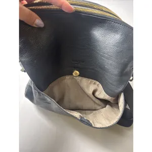 Margot Soft Black Genuine Leather Handbag Crossbody Purse Adjustable Strap thumbnail 10