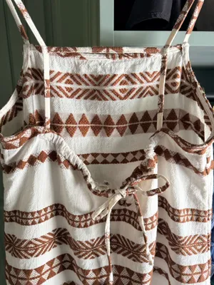 Aerie Jacquard Open Back Dress thumbnail 3