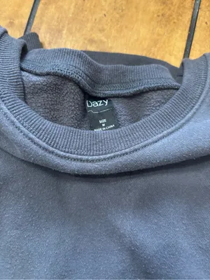 Gray Crewneck Sweatshirt with Orange 'Mountains' Script Size M thumbnail 6