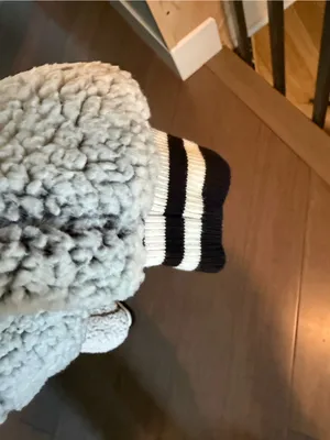 Cream Sherpa Zip-Up Hoodie Jacket thumbnail 5