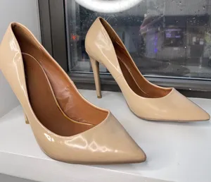 Candie's Nude Pointed Toe Stiletto Heels thumbnail 1