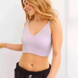Aerie Tan Ribbed Cropped Tank American Eagle Black Ribbed Tee Yoga Bundle XXL thumbnail 2