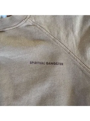 Spiritual Gangster Beige Sweatshirt Size Large thumbnail 2