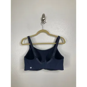 Lululemon‎ Run Times Bra Navy Blue High Impact Sports Bra 38DD thumbnail 2