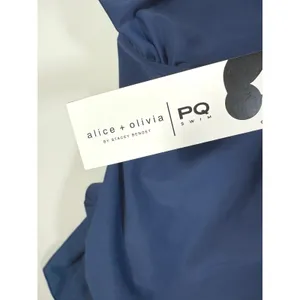 Alice + Olivia x PQ Swim Navy Cross Front One Piece Swimsuit NVY-2207P XS thumbnail 6