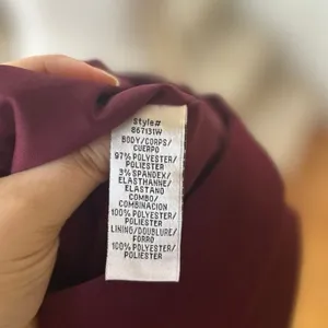 JS Collections Burgundy Red Floral Beaded Illusion Sheath Cocktail Dress thumbnail 8