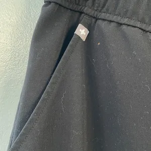 Figs Technical Black Joggers with White Drawstring Medium short thumbnail 3