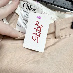 Chloé Wide Leg‎ Trousers Women Size 36 Beige Buvard France 4SPA20-4S061 Tailored thumbnail 4