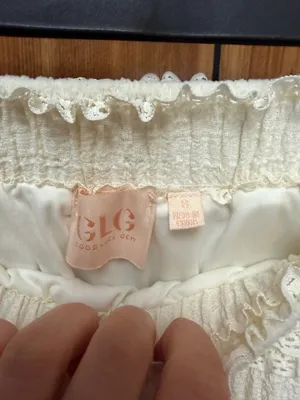 Good Luck Gem Cottagecore boho cream maxi skirt thumbnail 4