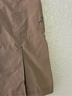 Warmpeace Khaki Utility Hiking Mini Skirt Size L Gorpcore Cargo Y2K thumbnail 7