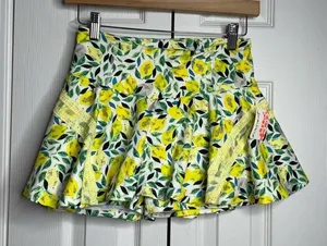 NEW Free People Movement Pleats and Thank You Skort Lemons Size Small thumbnail 1