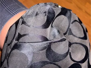 Coach Black Signature Canvas Shoulder Bag thumbnail 13
