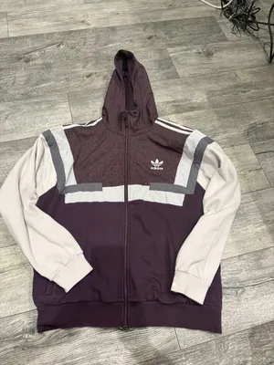 Adidas Women's Large Purple Zip Up Hoodie Sweatshirt thumbnail 2