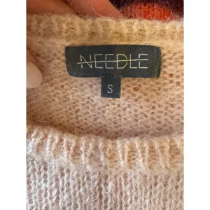 Anthropologie Needle Sweater Women Small Pink Louise Mohair Merino Wool‎ Knit thumbnail 10