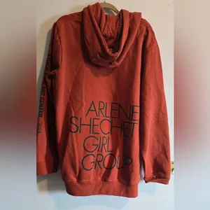 Women's Warm Rust Hoodie Brown Size XXL thumbnail 8