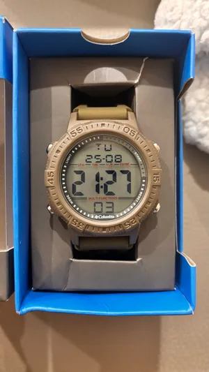 Columbia Exclusive Peak Patrol Quartz Digital Dial Olive Green Strap Men's Watchl thumbnail 6