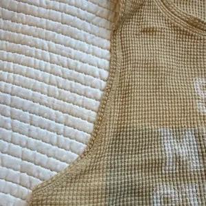 Aerie Offline Womens Cropped Muscle Tank Top Medium Waffle Knit- So Much Sweat thumbnail 8