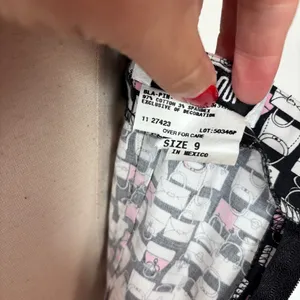 Byer California Vintage 90s Eccentric Purse Print Black & Pink Babydoll Dress thumbnail 8