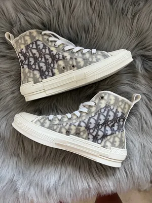 EUC Fashion White and Gray High-Top Sneakers with Black Skull Patch sz 9/39 thumbnail 2
