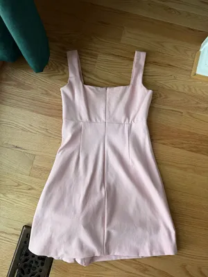 ELLIATT Pink Bow Mini Dress Size Medium Square Neck Party Dress thumbnail 3