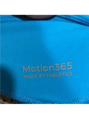 Fabletics Turquoise Women's Bike Shorts with Neon Pocket Trim thumbnail 2