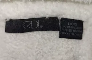 Nordstrom RDI LG Womens White Cropped Quarter Zip Pullover Teddy Sweatshirt NWOT thumbnail 5