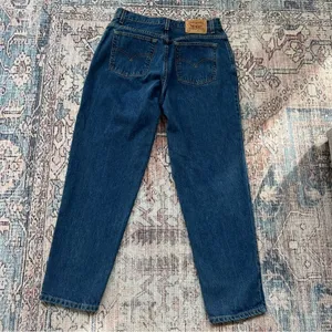 Vintage Y2K Levi’s 550 High Waisted Relaxed Fit Tapered Mom Jean 14 100% Cotton thumbnail 11