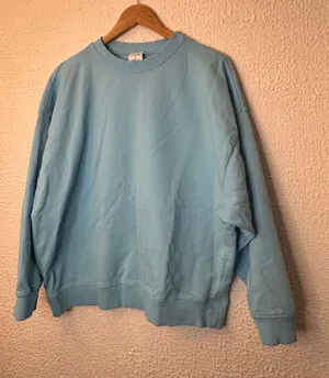 Year of Ours Sky Blue Relaxed Crewneck Sweatshirt thumbnail 1