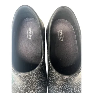 Crocs Women's Neria Pro II Graphic Clogs Black Speckled Size 7 thumbnail 10