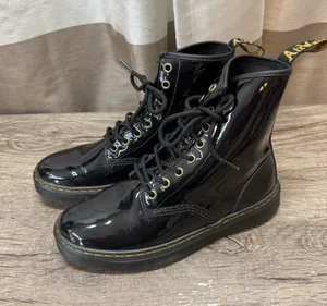 Dr Martens Zavala Patent Leather Combat Boots size‎ 8 thumbnail 1