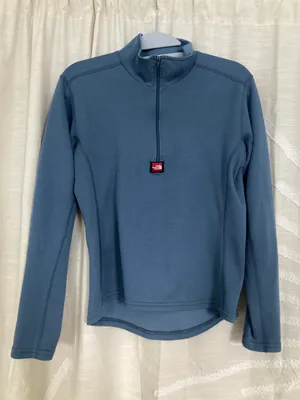Vintage Granola Blue Quarter Zip Long Sleeve thumbnail 1