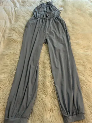 HALARA Slate Blue Lightweight Jumpsuit with Spaghetti Straps size M brand new thumbnail 12