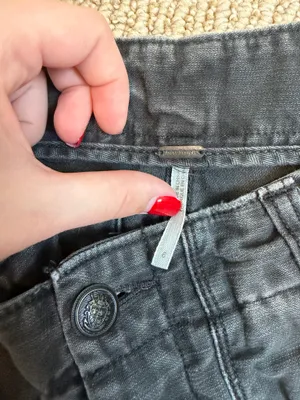 Free People Washed Black Denim Shorts thumbnail 4