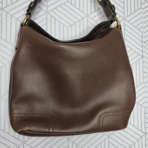Coach Chelsea Brown Leather Turn Lock thumbnail 3