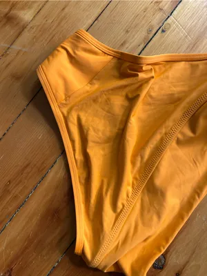 ☀️3/$25 Knix orange Leakproof Sculpt High Rise Swim Bottom small bikini thumbnail 3
