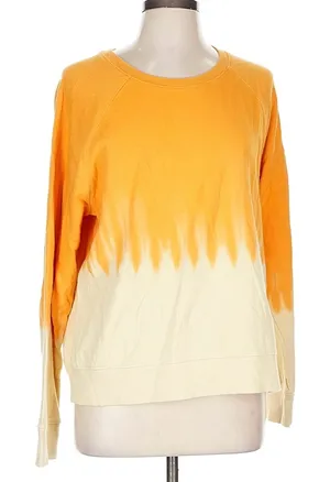 Athleta Women’s Sweatshirt in Yellow and Cream thumbnail 1